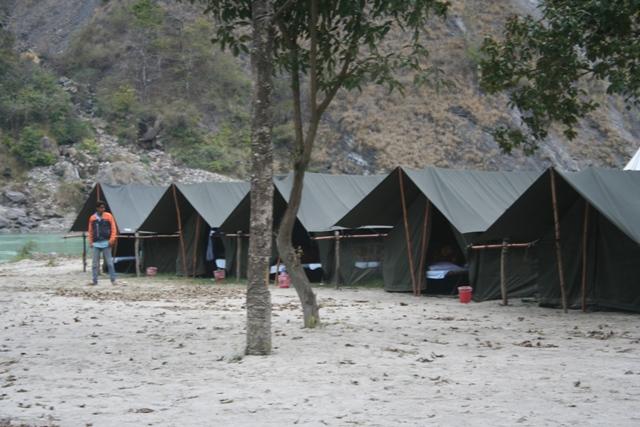 beach camping